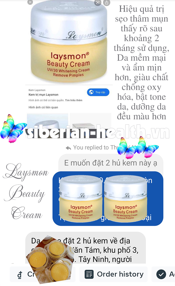 [Hàng chính hãng] Kem Laysmon Beauty Cream UV30 Made In Taiwan
