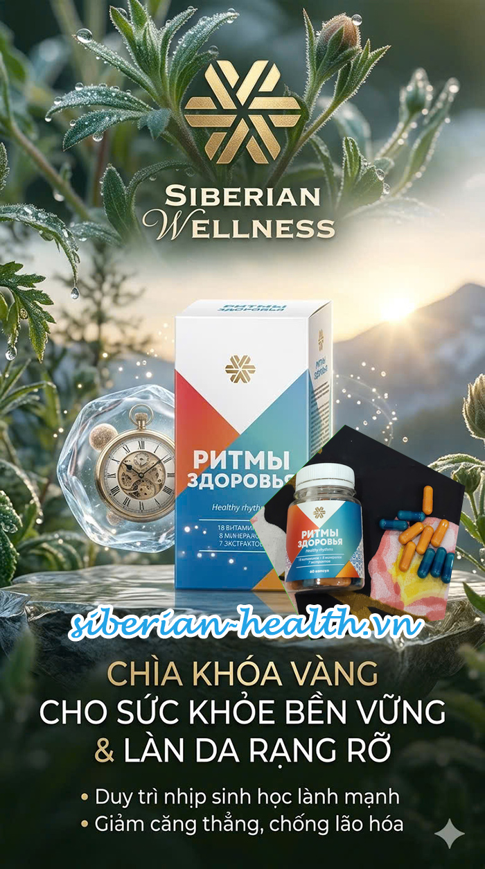 Giải pháp phục hồi hệ thần kinh đúng giờ với Healthy Rhythms của Siberian Wellness