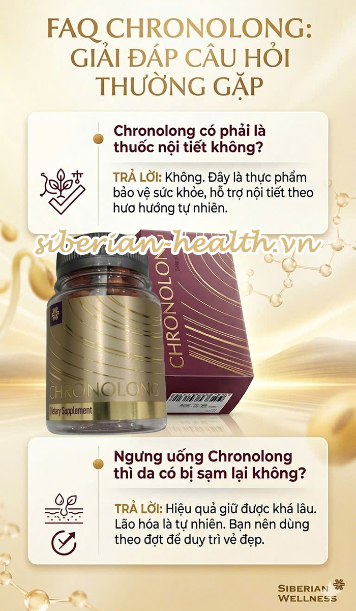 chronolong có phải viên uống nội tiết dành cho phụ nữ không