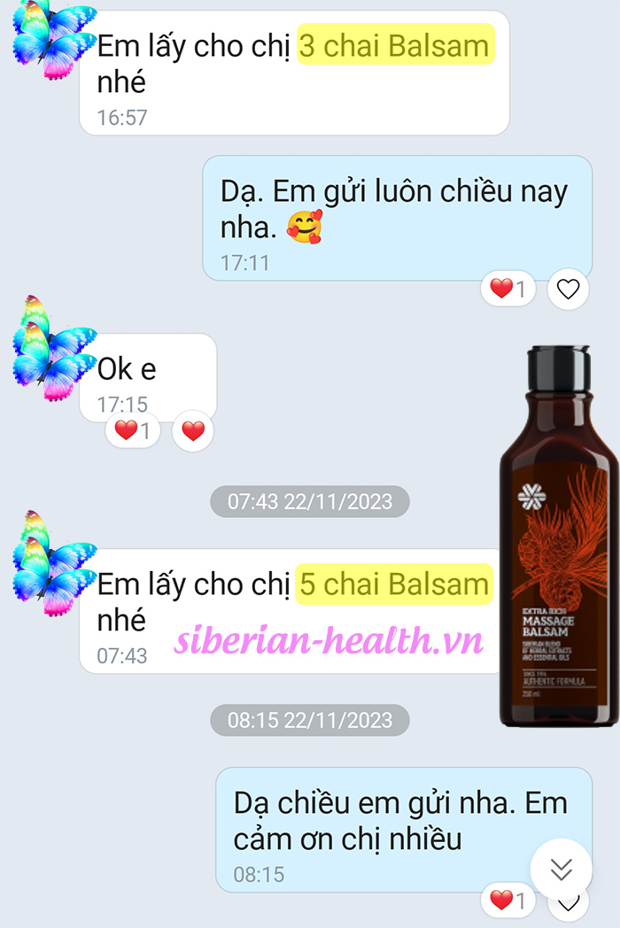 Dầu thảo mộc Balsam Nga 250 ml