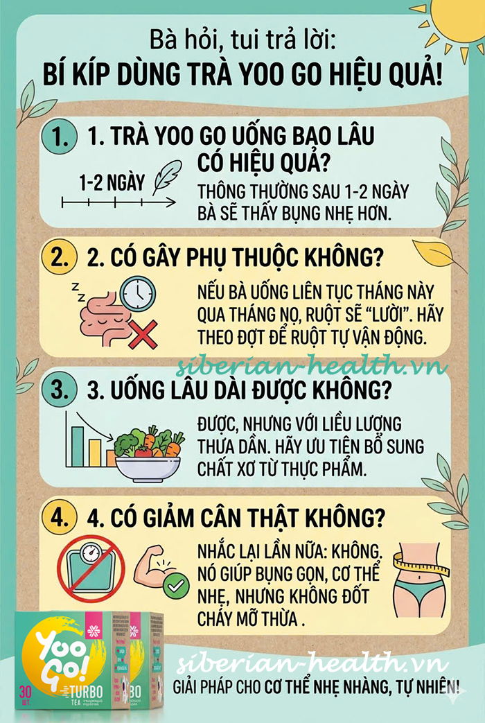 Bí kíp dùng trà Yoo Go hiệu quả
