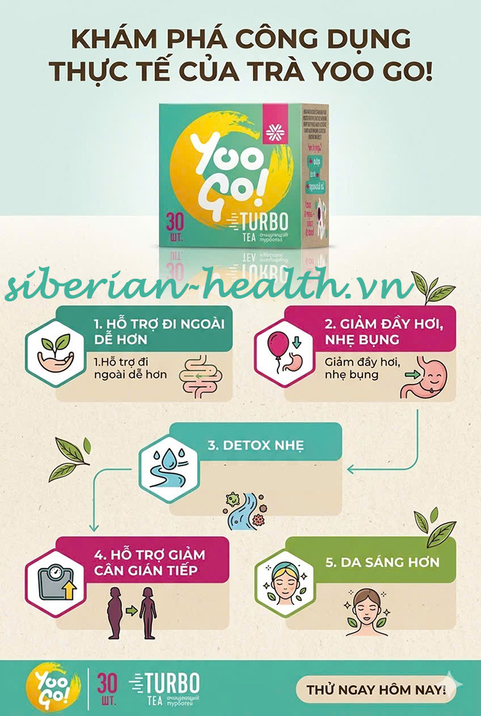 tác dụng thực tế của trà yoo go giúp giảm táo bón và đầy hơi
