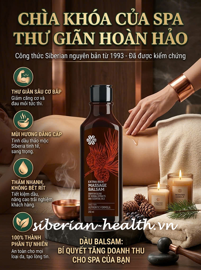 Dầu balsam Chăm sóc da và thư giãn tinh thần