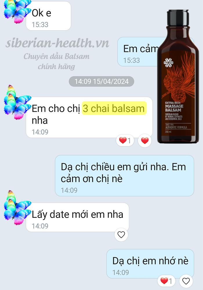 Dầu Balsam Siberi Nga