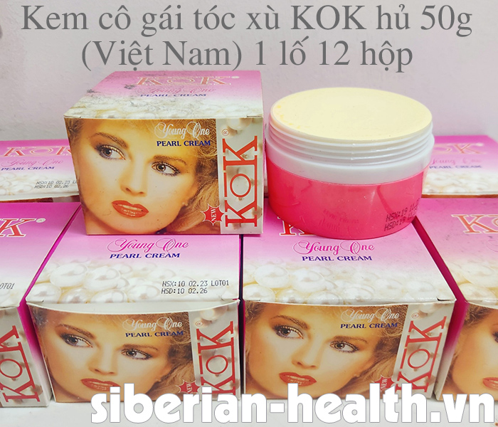 Kem cô gái tóc xù KOK hủ 50g (Việt Nam) 1 lố 12 hộp 