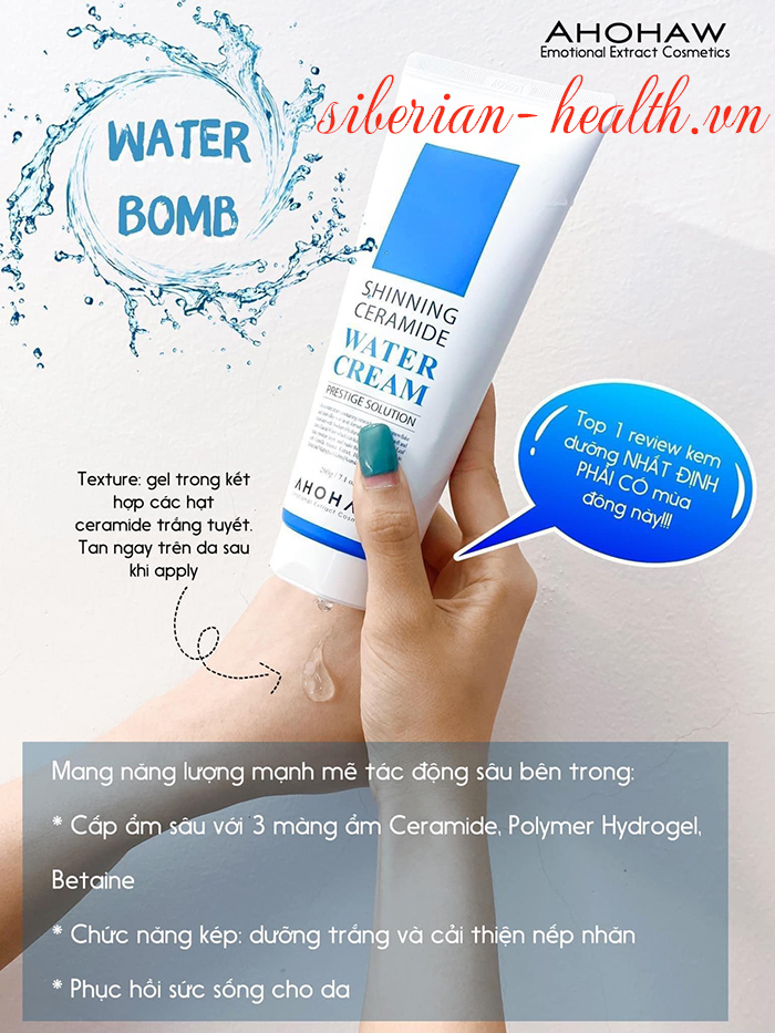 Kem Shinning Ceramide Water Cream Ahohwa