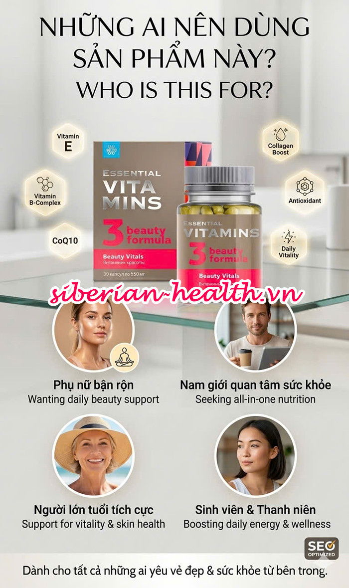 Essential Vitamins Beauty Vitals Siberian Wellness