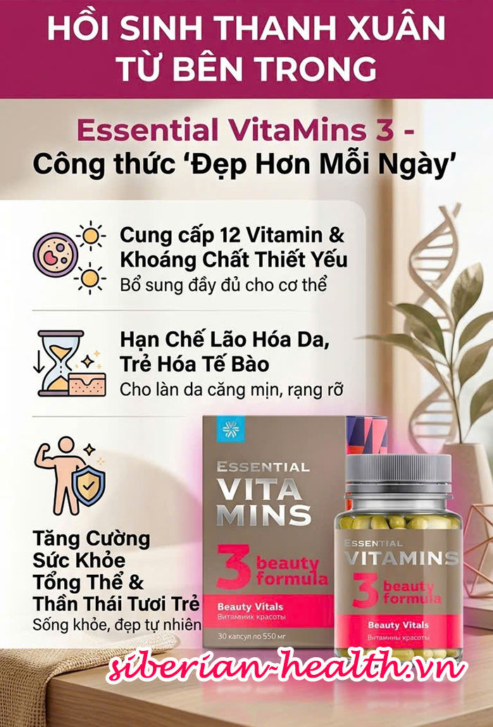 Essential Vitamins Beauty Vitals Siberian Wellness