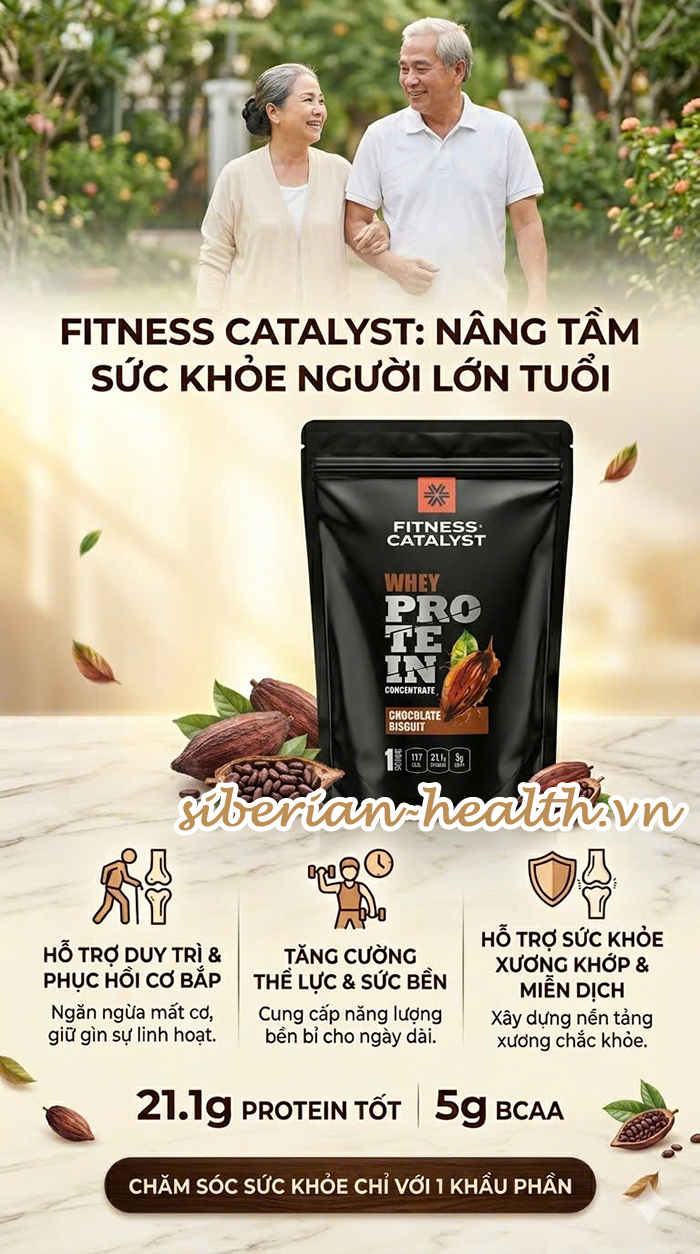 Whey Protein Fitness Catalyst không tăng đường huyết
