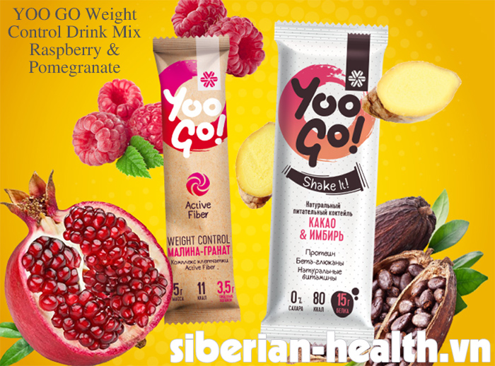 [Hàng chính hãng] YOO GO Weight Control Drink Mix Raspberry & Pomegranate