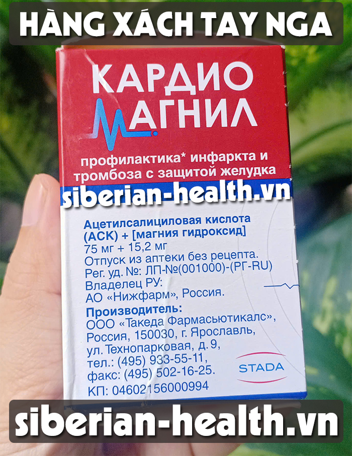 Viên Uống Hỗ Trợ Phòng Ngừa Đột Qụy Cardiomagnet Stada Của Nga 100 Viên